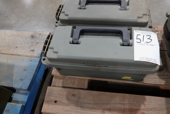 PLASTIC AMMO CANS (X2)