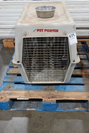 PETMATE PET PORTER W/WATER/FOOD BOWL