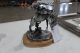 A BRONC TWISTER BY CM RUSSELL 1978 SCULPTURE