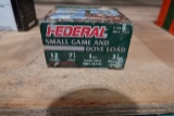 BOX OF FEDERAL SMALL GAME & DOVE LOAD 12GA 2 3/4