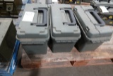 LARGE PLASTIC AMMO CANS (X3)