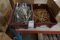 TUB OF SOCKET HOLDERS & TUB OF BRASS FITTINGS (X2)
