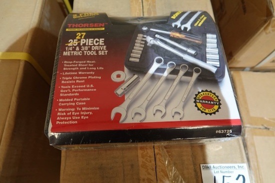 CASES OF 27 PC THORSON SOCKET SET 10 CT (X2)