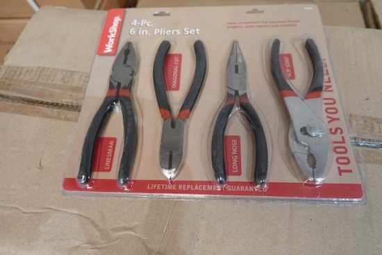 CASES OF 4 PC PLIER SETS 20 CT (X8)