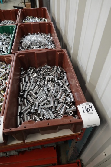 TUBS OF ASSORTED SOCKETS (X3)