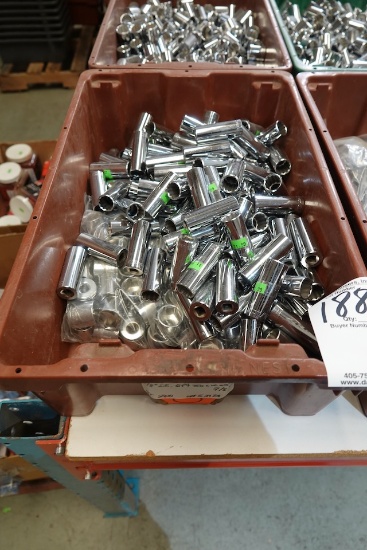 TUBS OF ASSORTED SOCKETS (X3)