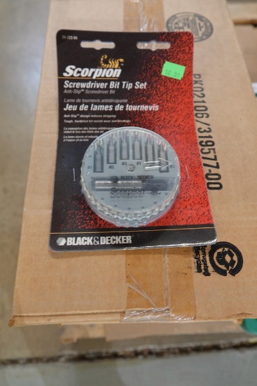 CASES OF SCREWDRIVER BIT SETS 25 CT (X3)