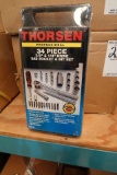 CASES OF THORSEN 34 PC 3/8-1/4” DR SOCKET SETS 10 CT (X2)
