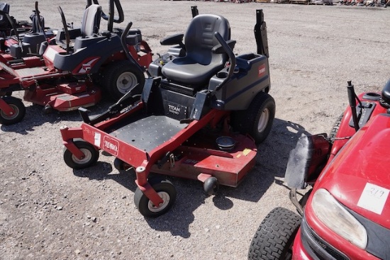 TORO TITAN 2X5420 ZERO TURN MOWER W/54" DECK HOURS: 542, RUNS