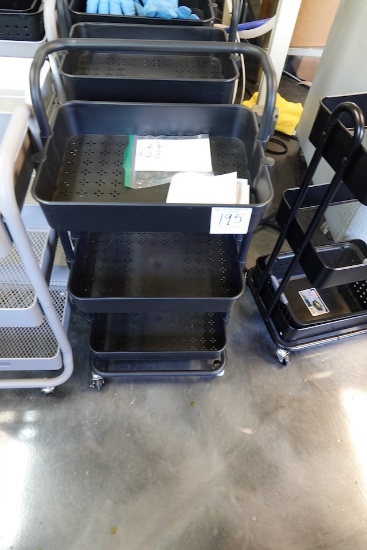 ROLLING 3 SHELF CART