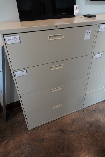 FOUR DRAWER LATERAL FILE CABINET