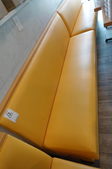 YELLOW LEATHER SINGLE SIDE BOOTHS (X7)