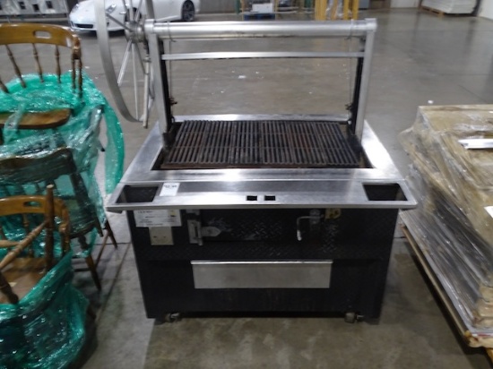 J&R WOOD SHOW BROILER TOP 24”X36” ON CASTERS MOD: 801