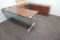 OFFICE COMBO W/ADJUSTABLE HEIGHT DESK, KEYBOARD TABLE, MATCHING CREDENZA & DRY ERASE BOARD X1