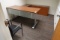 OFFICE CONTENTS, ADJUSTABLE HEIGHT DESK, CREDENZA, CHAIRS & DRY ERASE BOARD X1