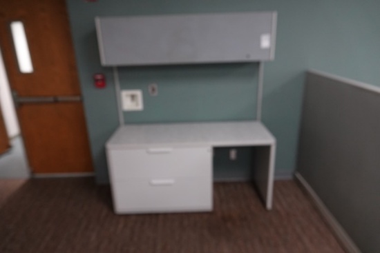 DESK W/STORAGE