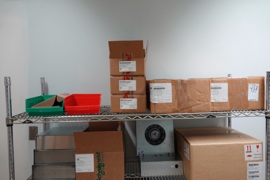 SHELF OF ELECTRICAL COMPONENTS (NEW)