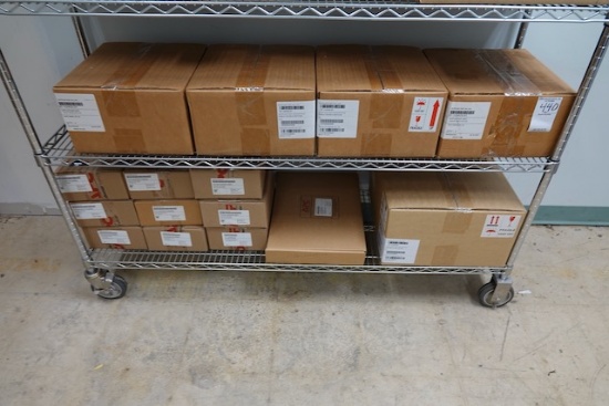 SHELF OF ELECTRICAL COMPONENTS (NEW)
