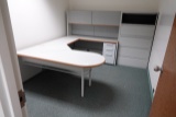 OFFICE COMBO W/DESK, CABINETS & DRY ERASE BOARD