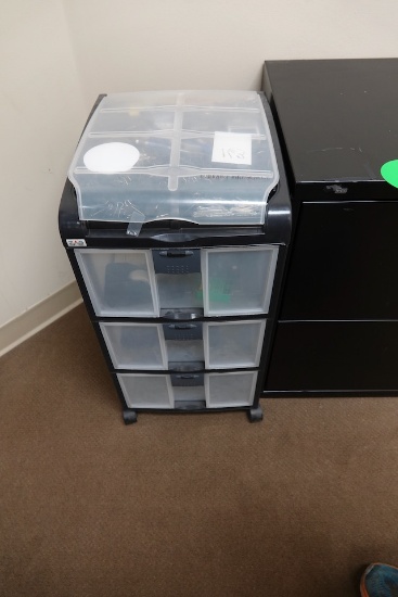 STORAGE CADDY & CONTENTS