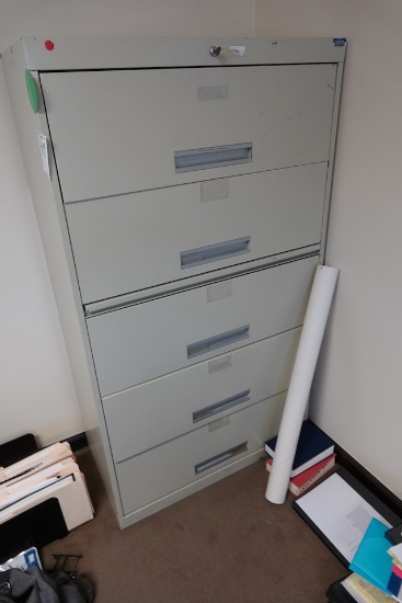 5-DRAWER LATERAL FILE CABINET & OFFICE CABINET