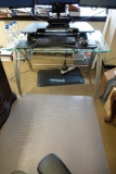 GLASS TOP DESK & VARA-DESK X1