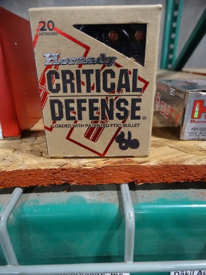 BOX OF HORNADY CRITICAL DEFENSE 40 S&W 165GR FTX