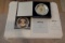 THE WHITE HOUSE ASSOCIATION PRESIDENTIAL SOLID STERLING SILVER PLATES/24K GOLD INLAY