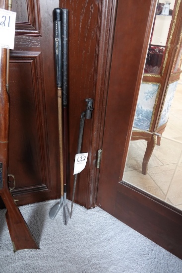 BAYONET, WOODEN GOLF CLUBS X1