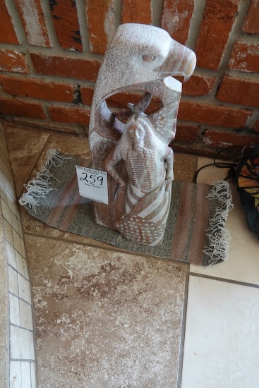 NATIVE AMERICAN STATUE