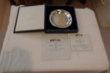 THE WHITE HOUSE ASSOCIATION PRESIDENTIAL SOLID STERLING SILVER PLATES/24K GOLD INLAY