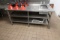ROLLING S/S TABLE W/SHELVES & WELL