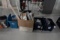 TUBS OF PAINT SUPPLIES & HARDWARE (X4)