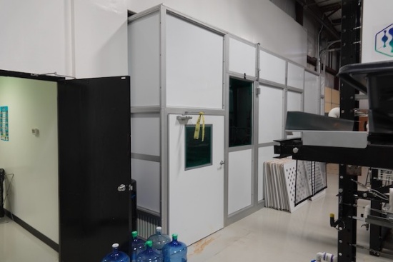 MODULAR CURING/PROCESSING ROOMS APPROX 1055 SQ FT,
