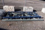 PALLET RACKING 10' T UPRIGHTS W/10'L ARMS & WIRE DECKING (X4) SECTIONS