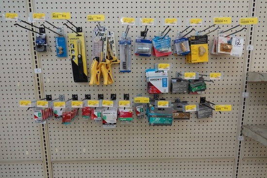 ASSORTED TOOLS, RIVETS & STAPLES X1