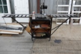 MITER SAW W/ROLLING STAND