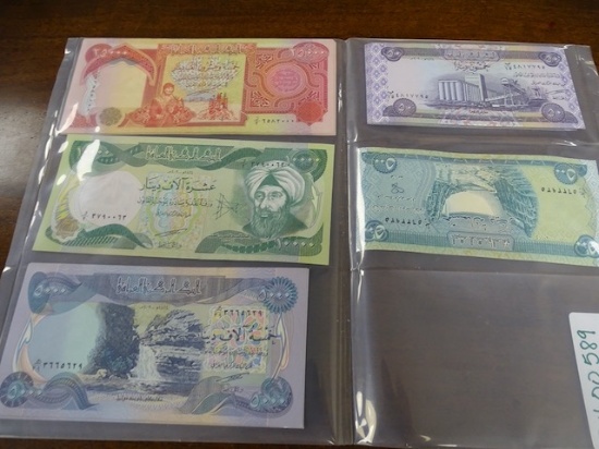 (39) 50 DINARS BANK OF IRAQ; (1) 500 DINARS BANK OF IRAQ;