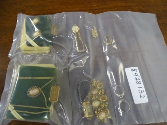1 GOLD TONE ELGIN WATCH; 1 GOLD TONE ARDATH WATCH WITH HEART SHAPE BAND;