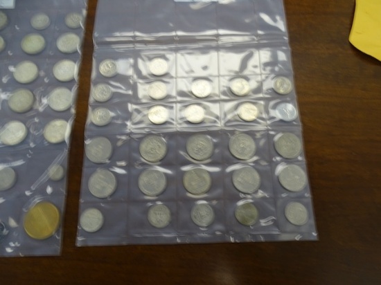 1 1924 PEACE DOLLAR COIN, 1 1890 MORGAN SILVER DOLLAR COIN,