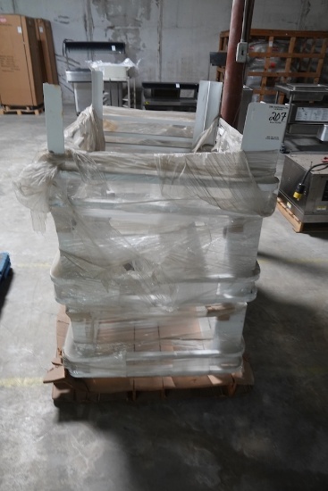 PALLET OF CASTERED RACKS