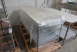 POLY TOP 6’X30” S/S TABLE W/SHELF