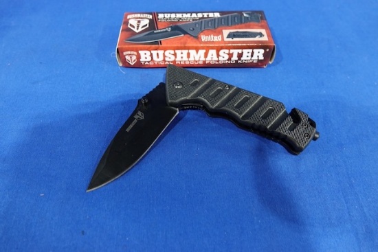 BUSHMASTER TACTICAL RESCUE FOLDING KNIFE 3 ¼” BLADE