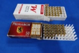 PARTIAL BOXES OF WINCHESTER .380 AUTO 95 GR FMJ & MONARCH 380 AUTO 94GR