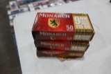 MONARCH 9 MM LUGER FMJ BRASS 115 GR 50/BOX (X3)