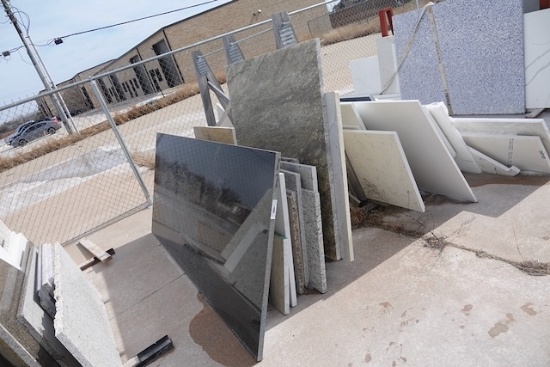 ASSORTED MARBLE W/RACK