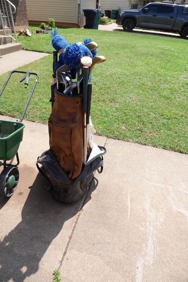 GOLF CLUBS AND BAG