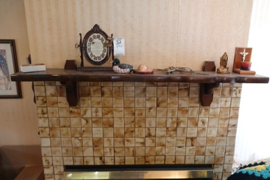 CONTENTS OF SHELF AND WALL ART