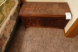 HAND CARVED AFRICAN CHEST