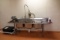 THREE COMPARTMENT S/S SINK W/FAUCET & SPRAYER